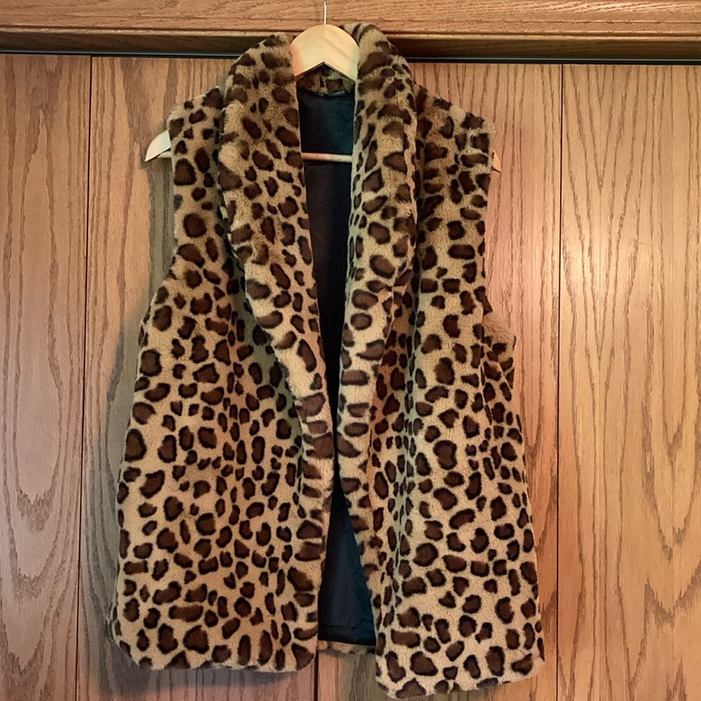 Cheetah print, soft vest